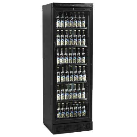 Холодильный шкаф Tefcold 425 Black VIP в аренду, универсальный, среднетемпературный, с замком, полностью черный